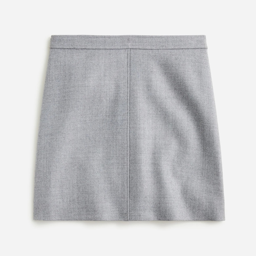 J.Crew Natasha skirt in double-serge wool